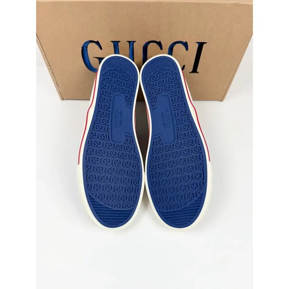 Size 8US - Gucci 1977 Blue Low Top Sneakers NEW